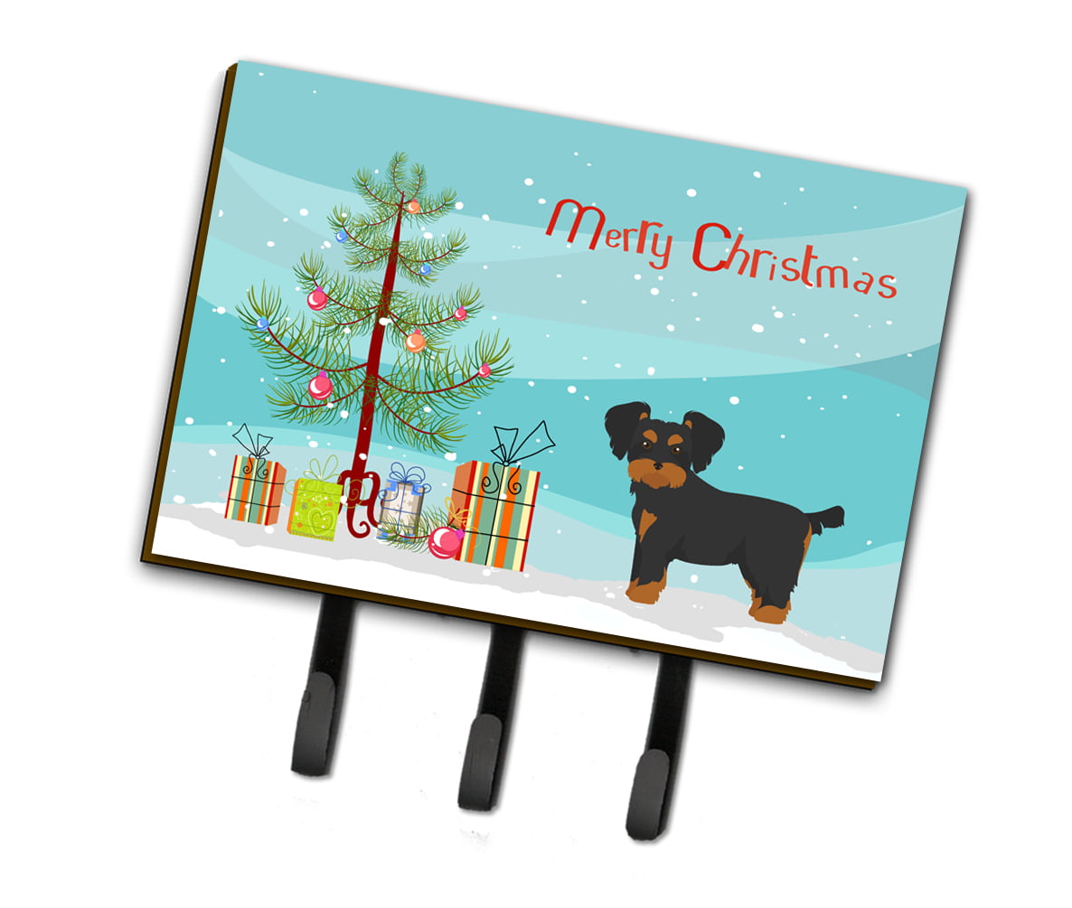 CK3856TH68 Morkie Christmas Tree Leash or Key Holder