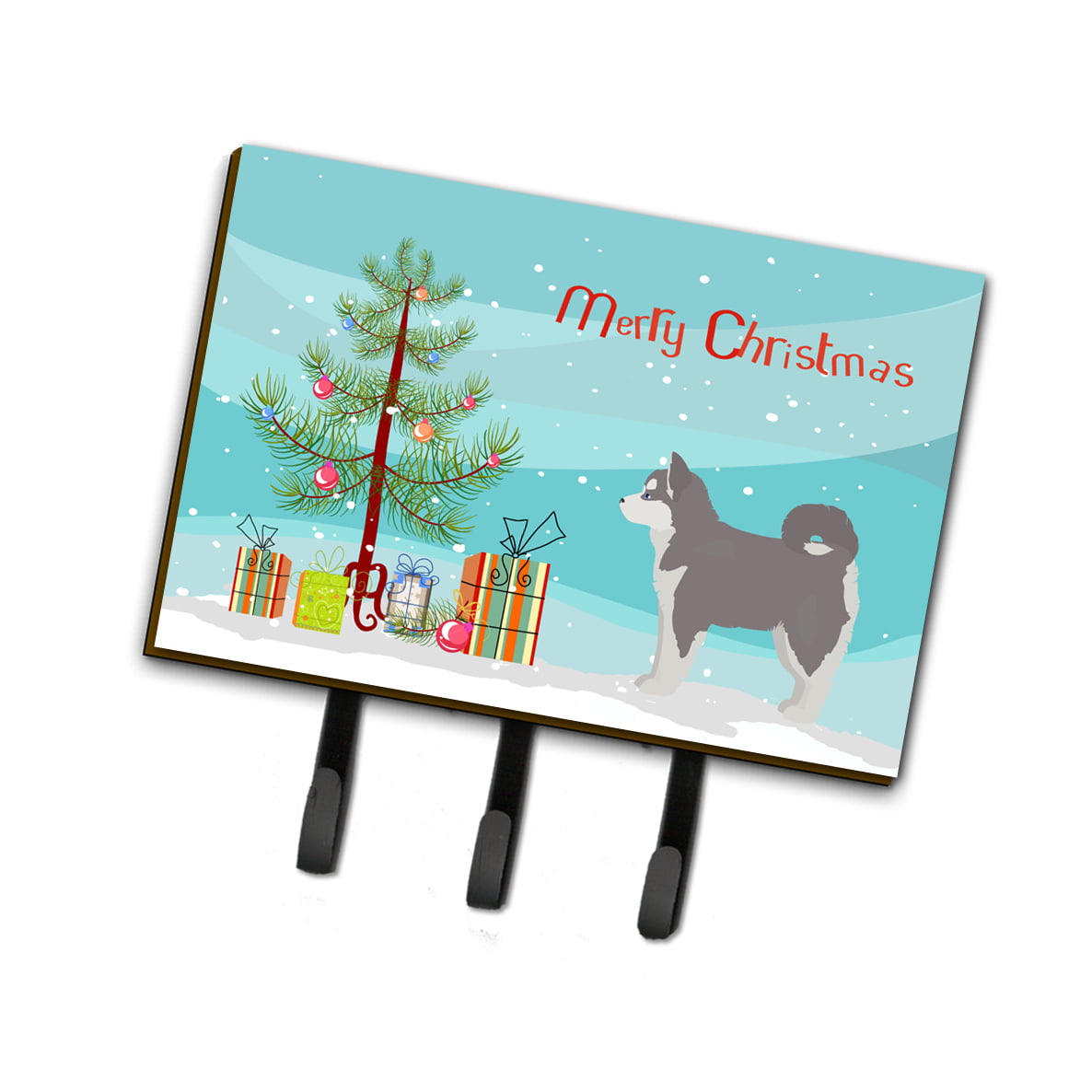 CK3862TH68 Pomsky No.2 Christmas Tree Leash or Key Holder