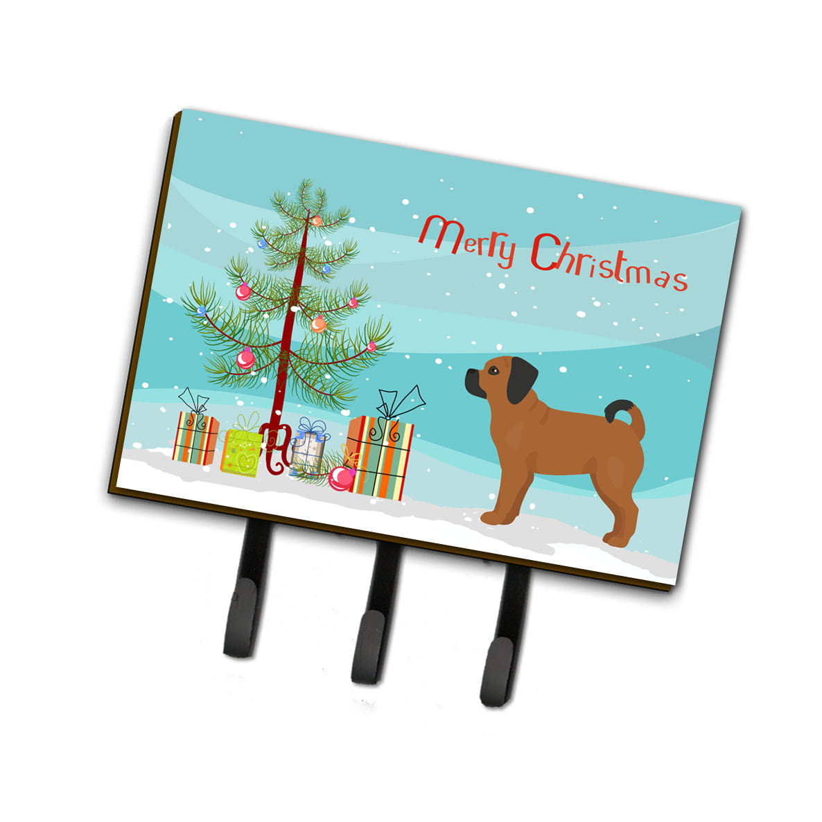 CK3863TH68 Puggle Christmas Tree Leash or Key Holder