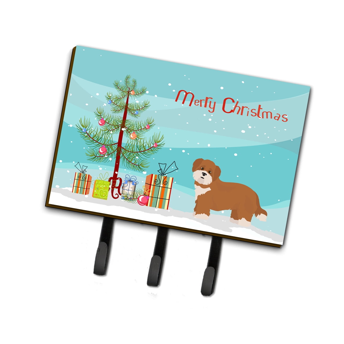 CK3876TH68 Shorkie No.2 Christmas Tree Leash or Key Holder