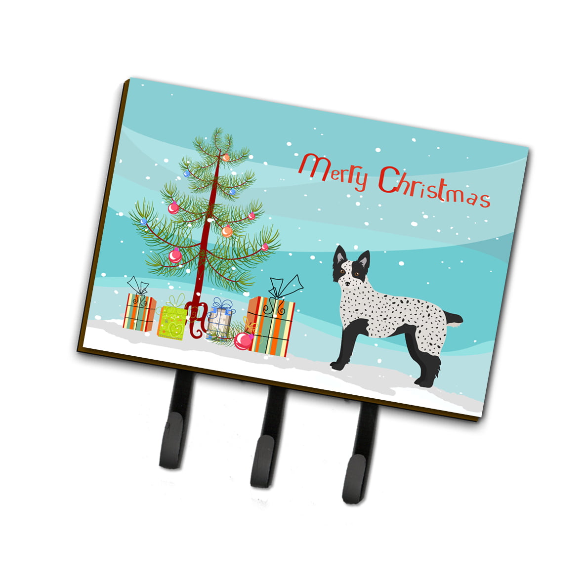 CK3877TH68 Texas Heeler Christmas Tree Leash or Key Holder
