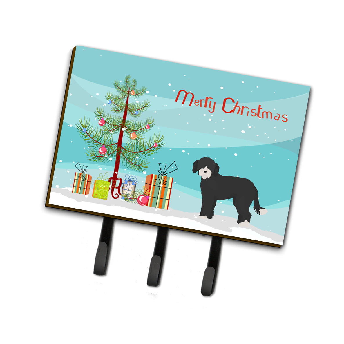 CK3881TH68 Whoodle No.2 Christmas Tree Leash or Key Holder