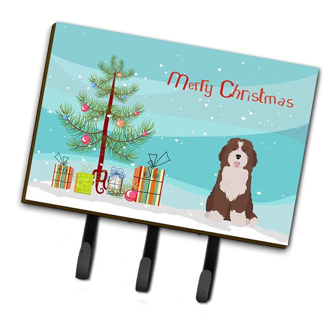 CK3886TH68 Bernedoodle No.2 Christmas Tree Leash or Key Holder
