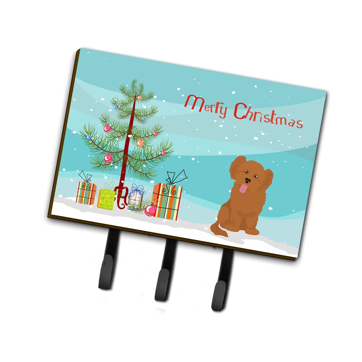 CK3891TH68 Shih Poo No.3 Christmas Tree Leash or Key Holder