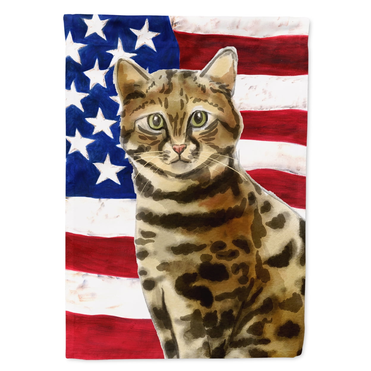 Bengal American Flag Garden Size Flag