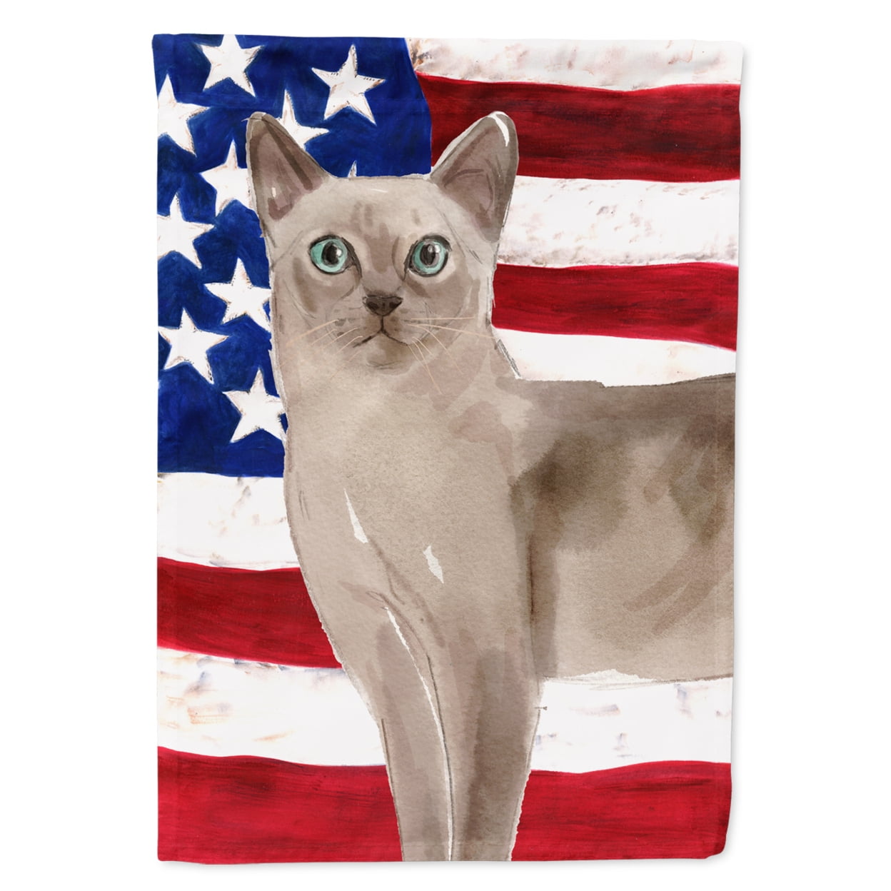 Tonkinese American Flag Garden Size Flag