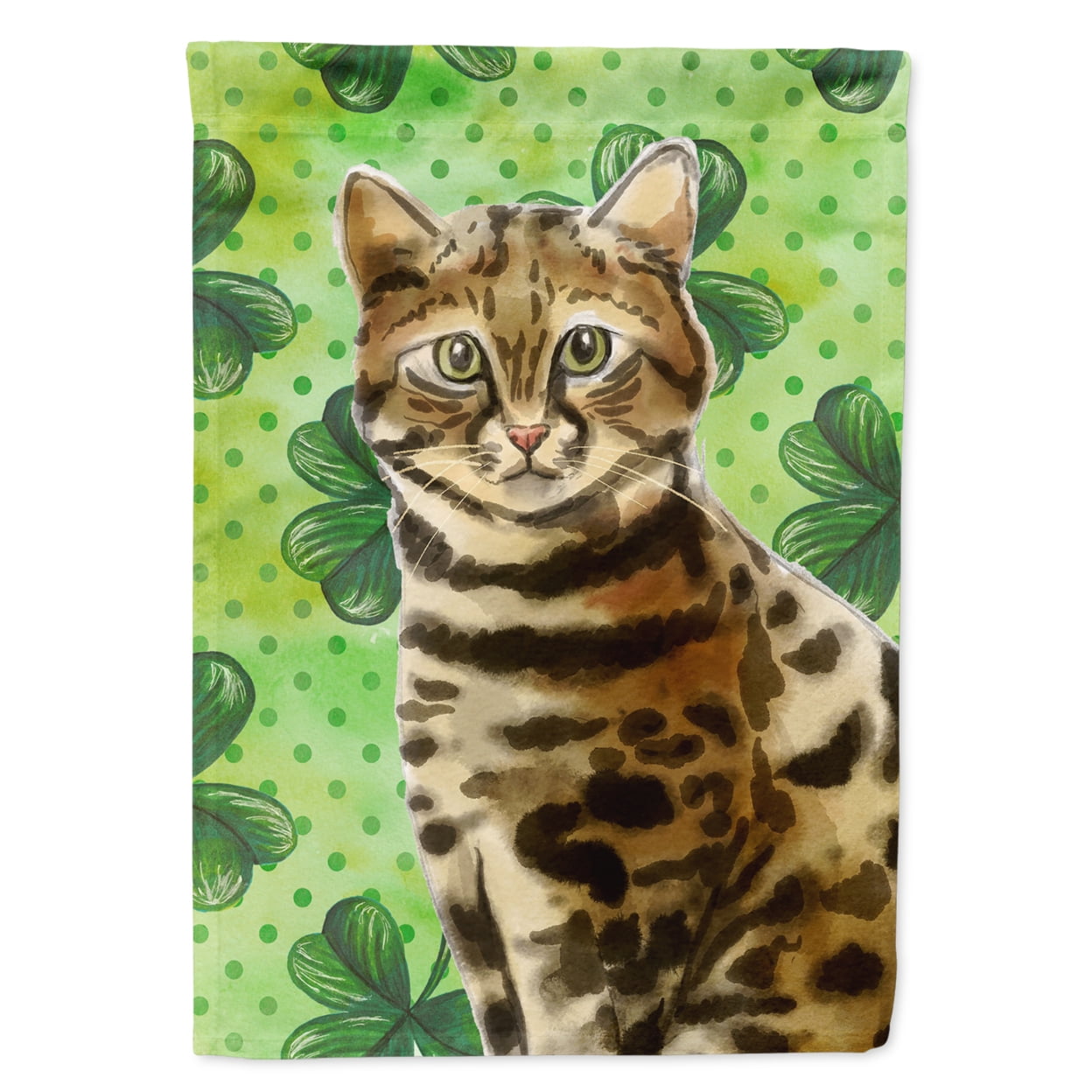 Bengal Shamrock Garden Size Flag