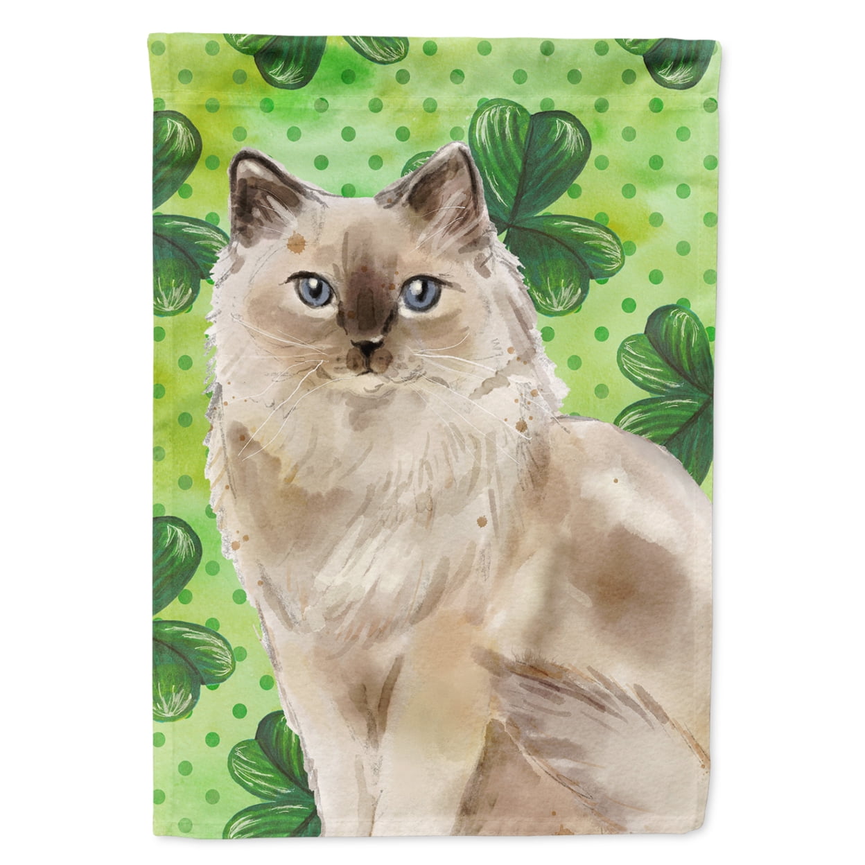 Ragdoll Shamrock Garden Size Flag