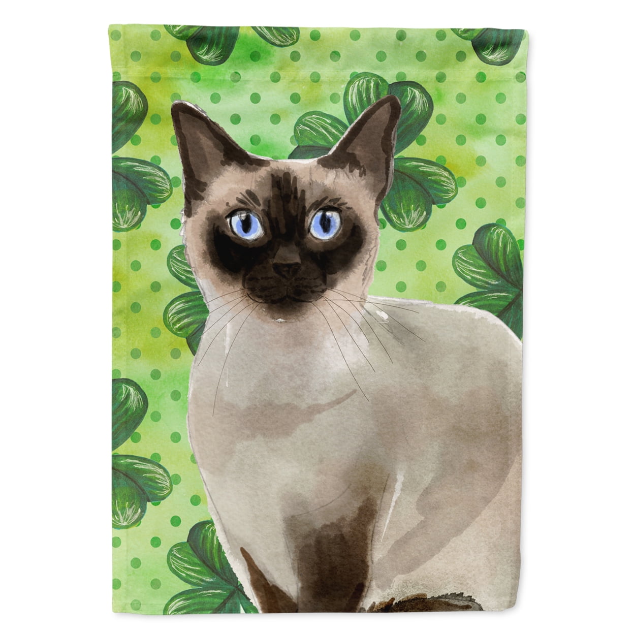 Siamese Shamrock Garden Size Flag