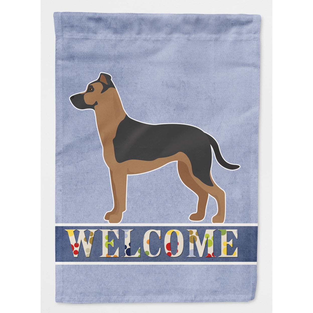 Shepherd Pit Mix No.1 Welcome Flag Canvas House Size