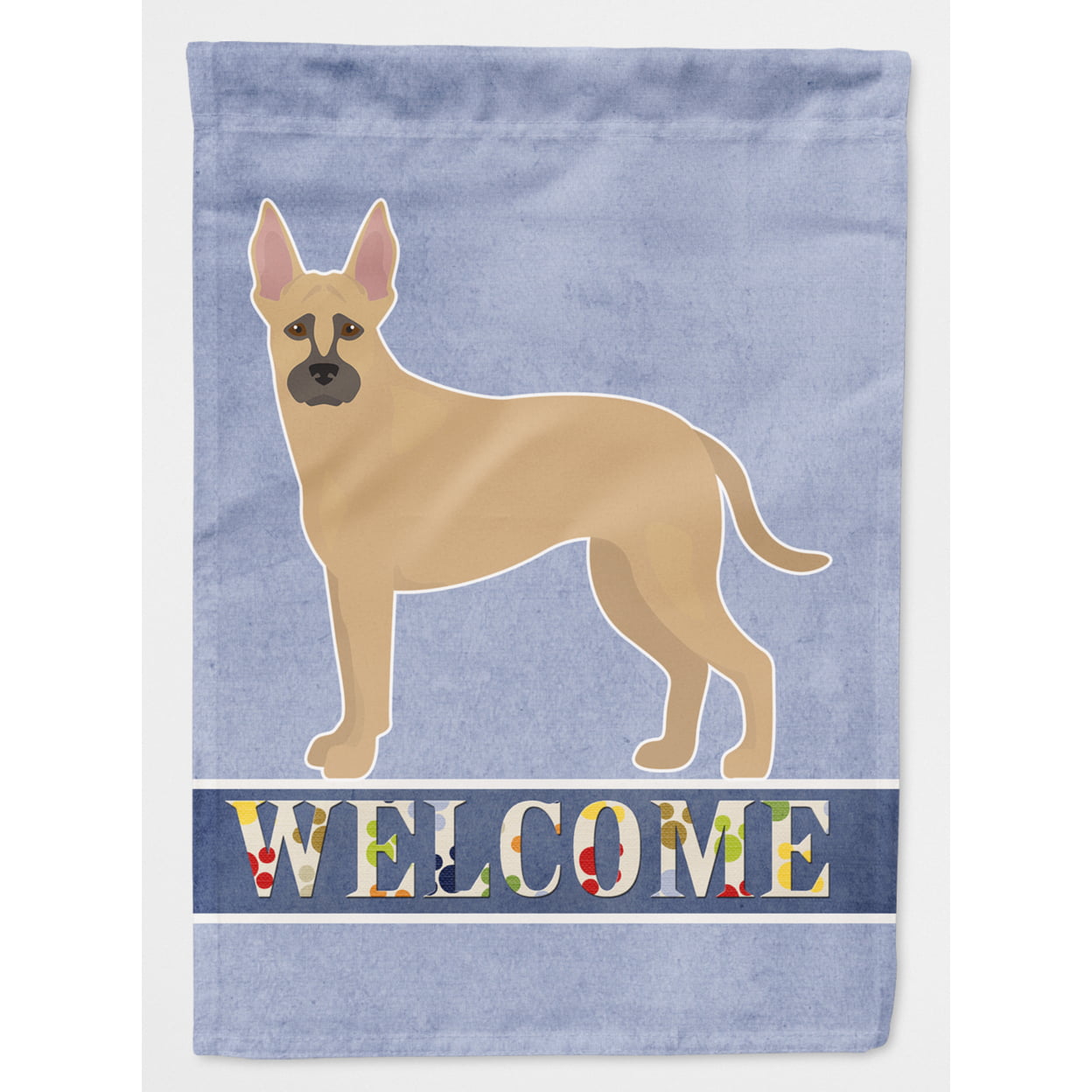 CK3776CHF Shepherd Pit Mix No.2 Welcome Flag Canvas House Size