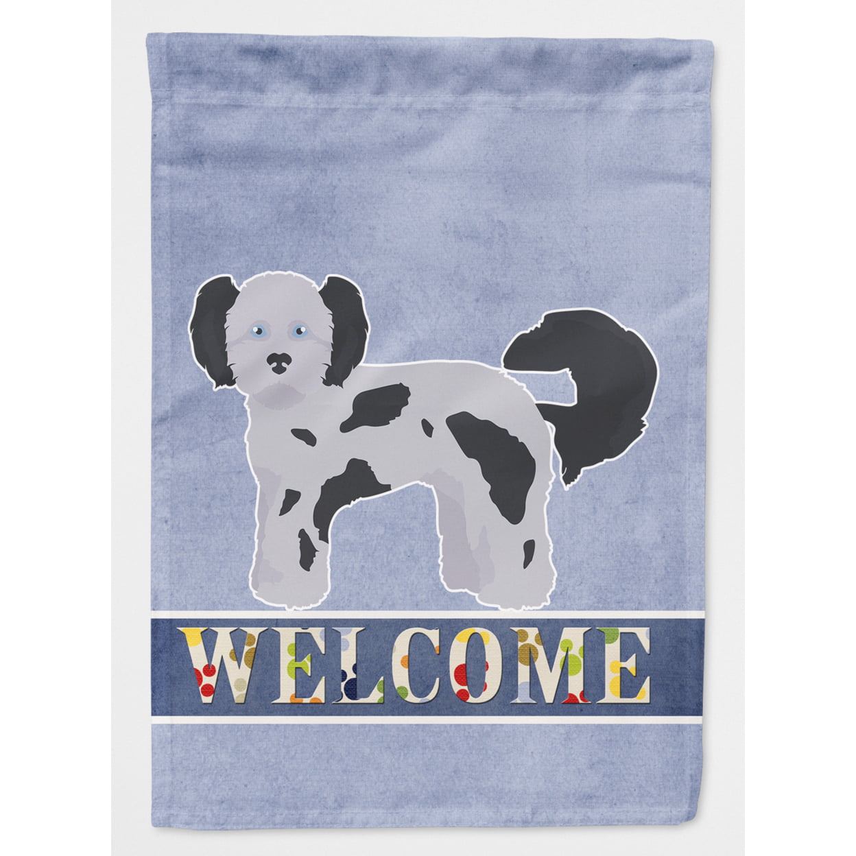 Shih Poo Welcome Flag Canvas House Size
