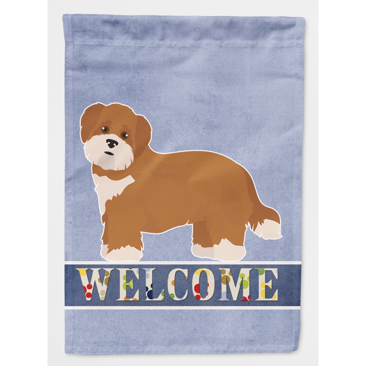 Shorkie No.2 Welcome Flag Canvas House Size