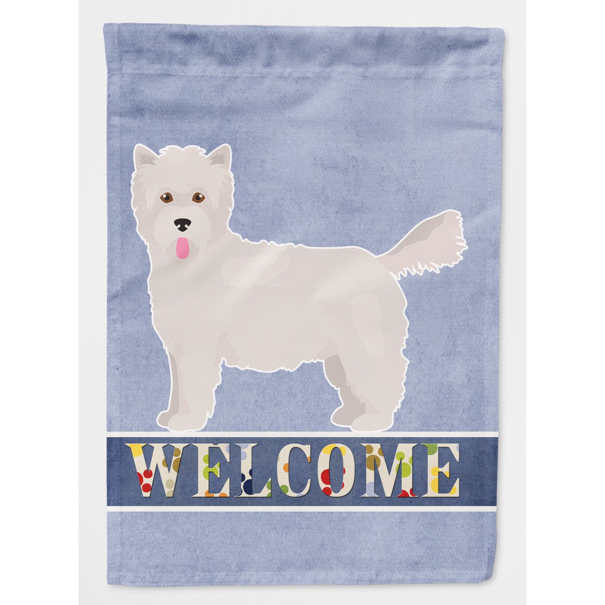 Westiepoo No.2 Welcome Flag Canvas House Size