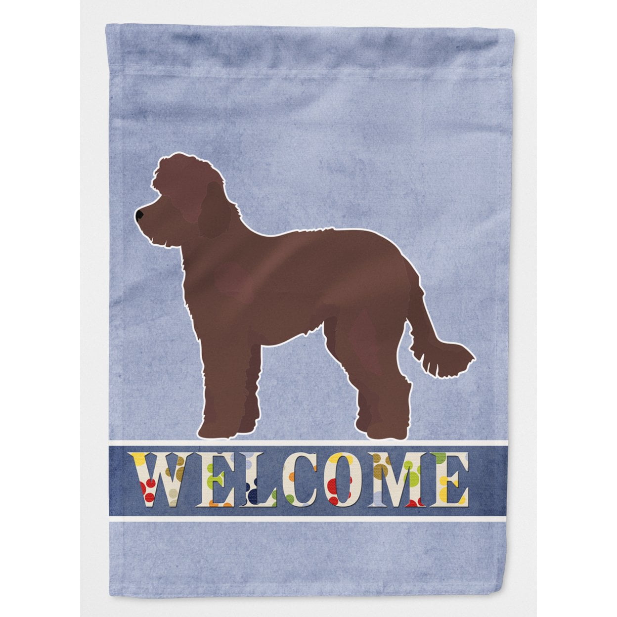 Whoodle No.1 Welcome Flag Canvas House Size