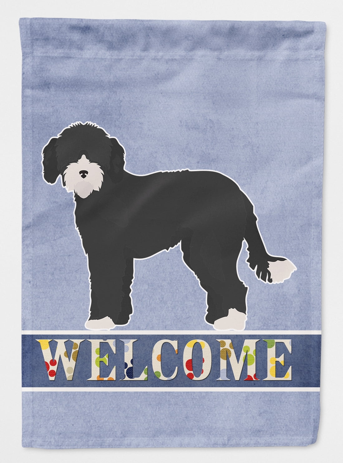 CK3787CHF Whoodle No.2 Welcome Flag Canvas House Size