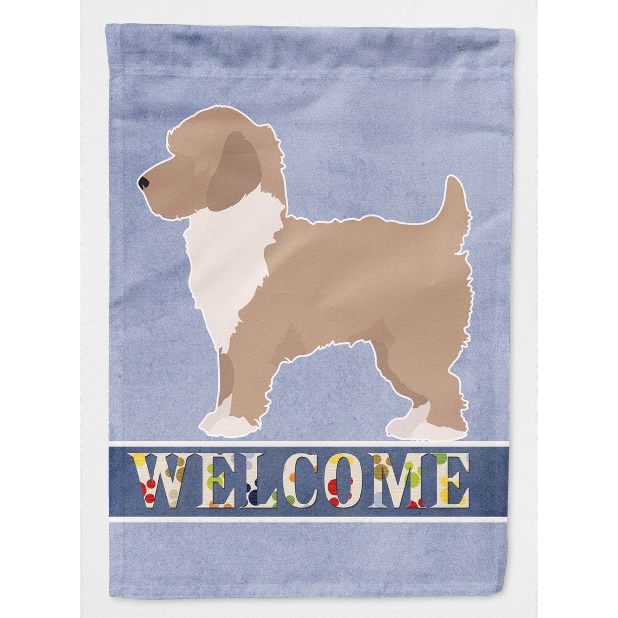 Yorkiepoo No.2 Welcome Flag Canvas House Size