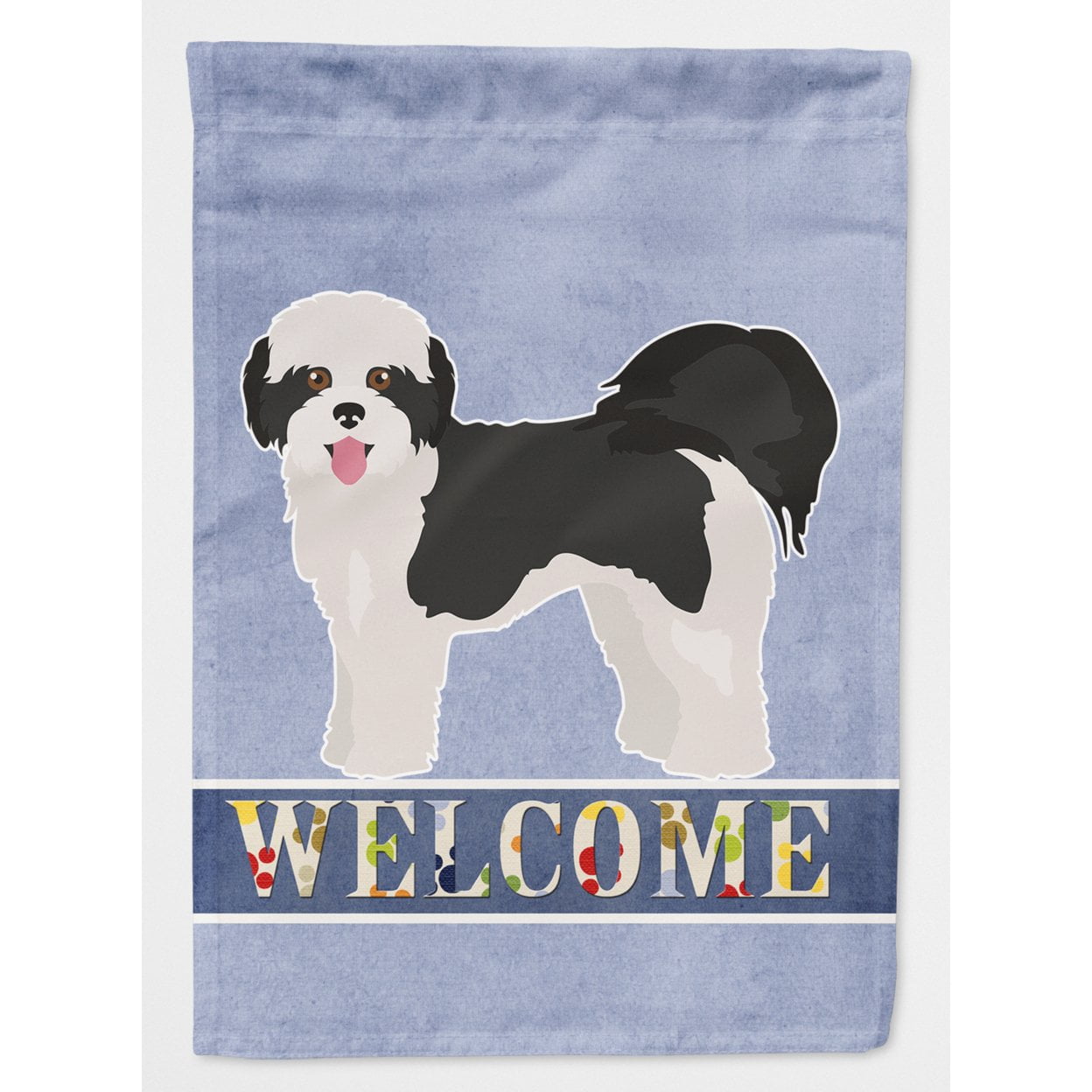 Zuchon No.2 Welcome Flag Canvas House Size