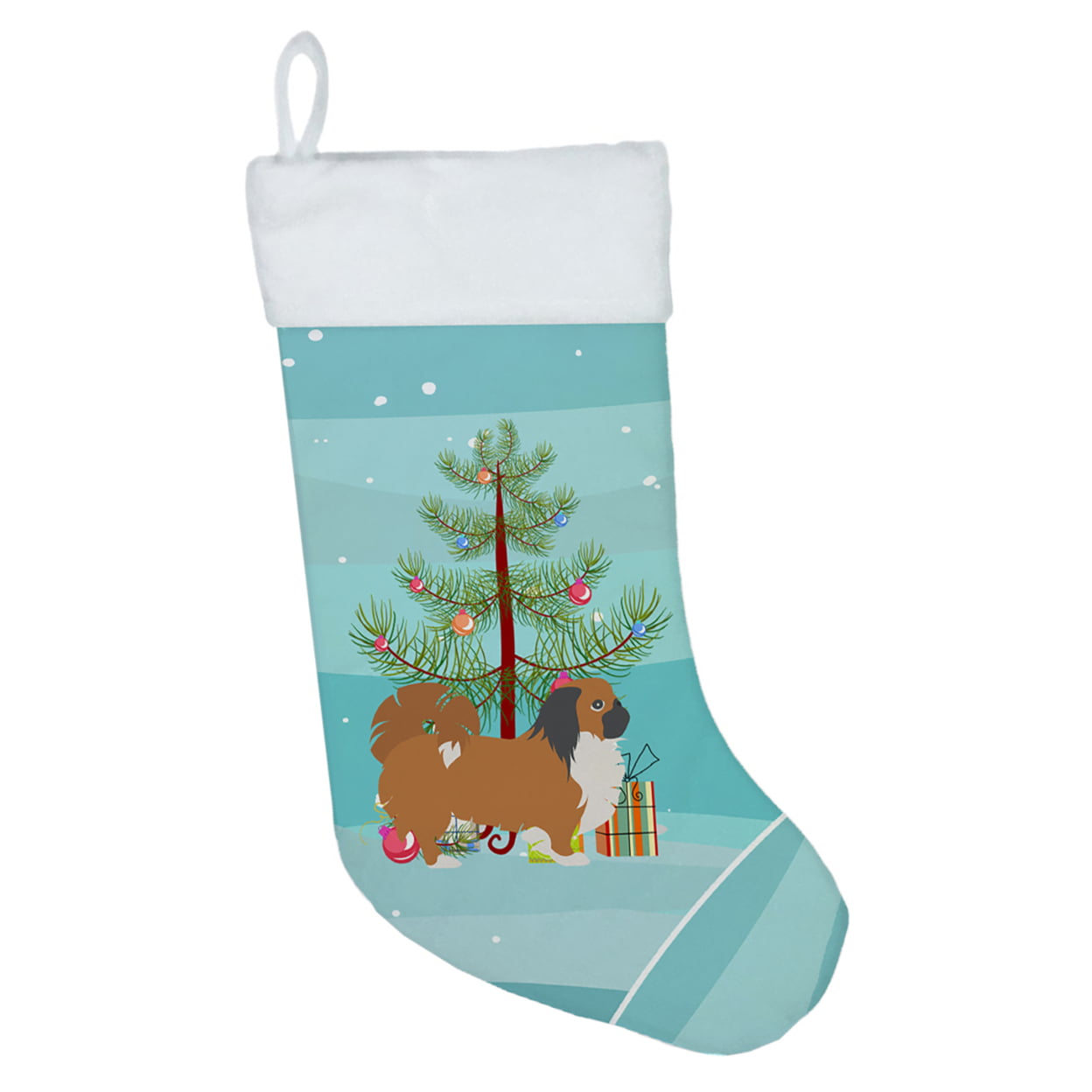 Pekingese Merry Christmas Tree Christmas Stocking