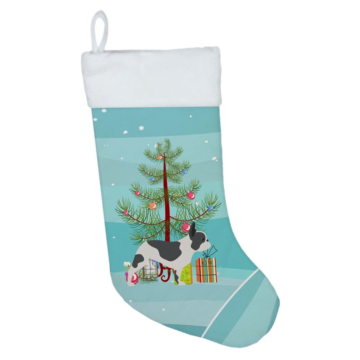 French Bulldog Merry Christmas Tree Christmas Stocking