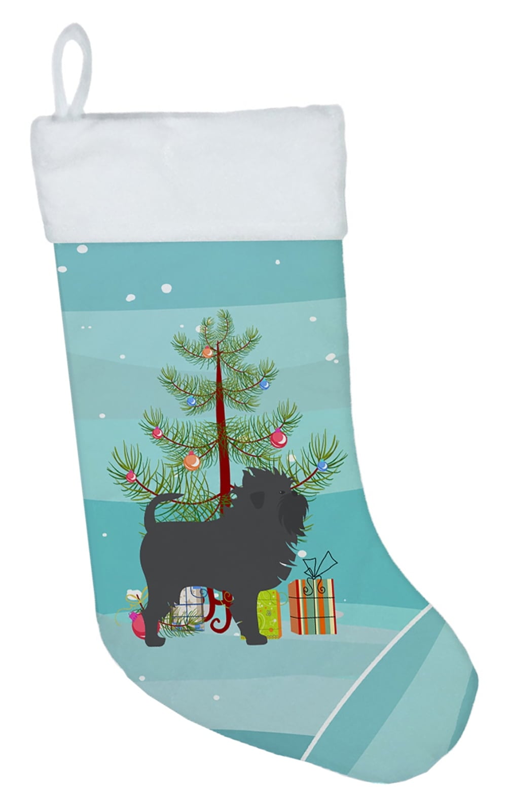 BB2966CS Affenpinscher Merry Christmas Tree Christmas Stocking