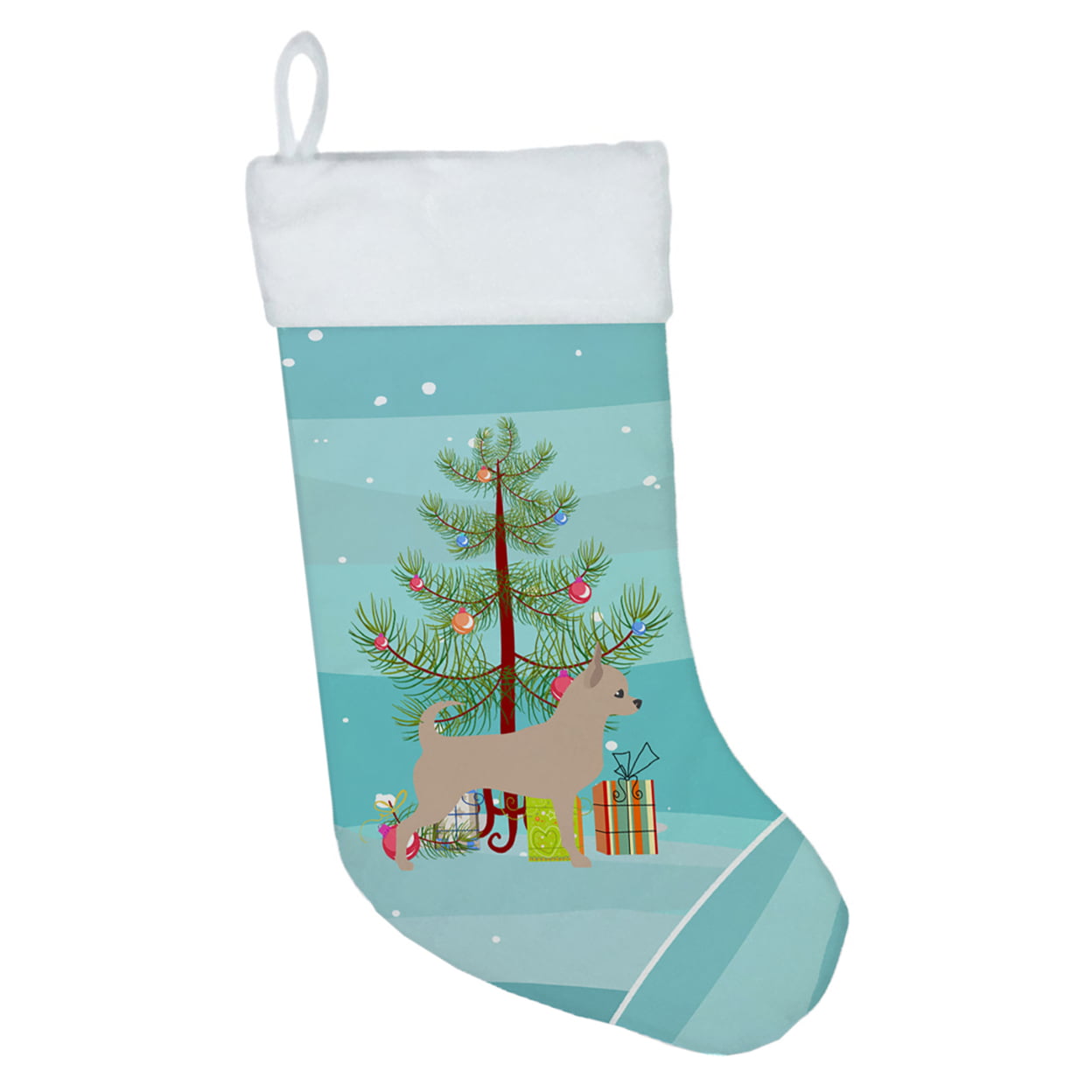 BB2968CS Chihuahua Merry Christmas Tree Christmas Stocking