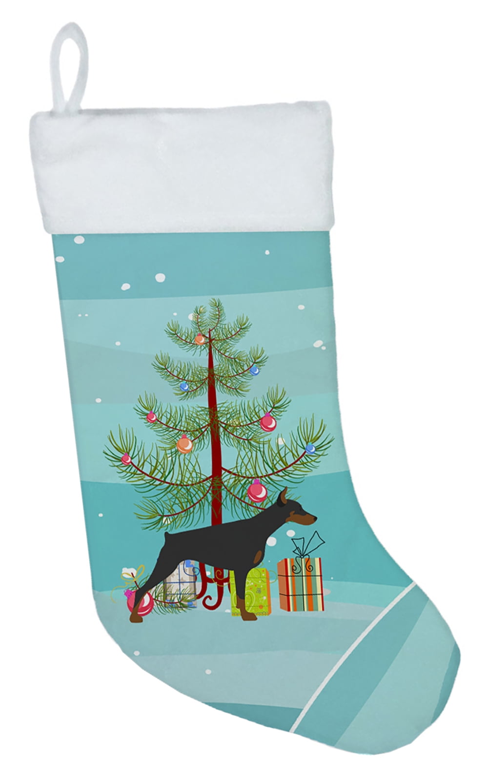 Doberman Pinscher Merry Christmas Tree Christmas Stocking