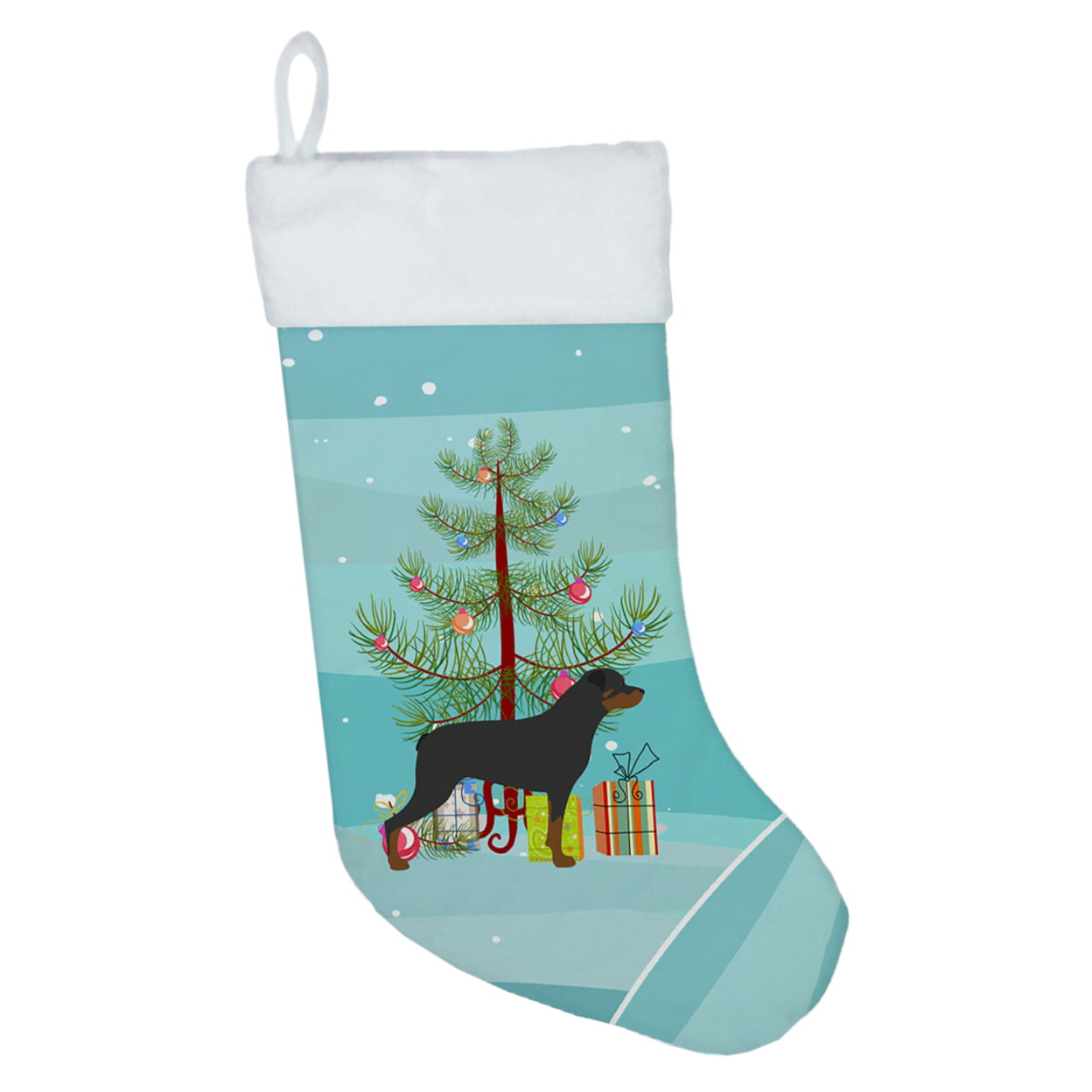 BB2984CS Rottweiler Merry Christmas Tree Christmas Stocking