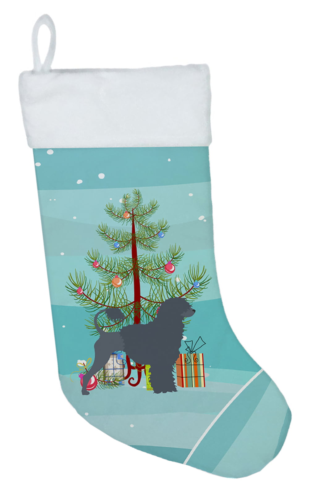 BB2986CS Portuguese Water Dog Merry Christmas Tree Christmas Stocking
