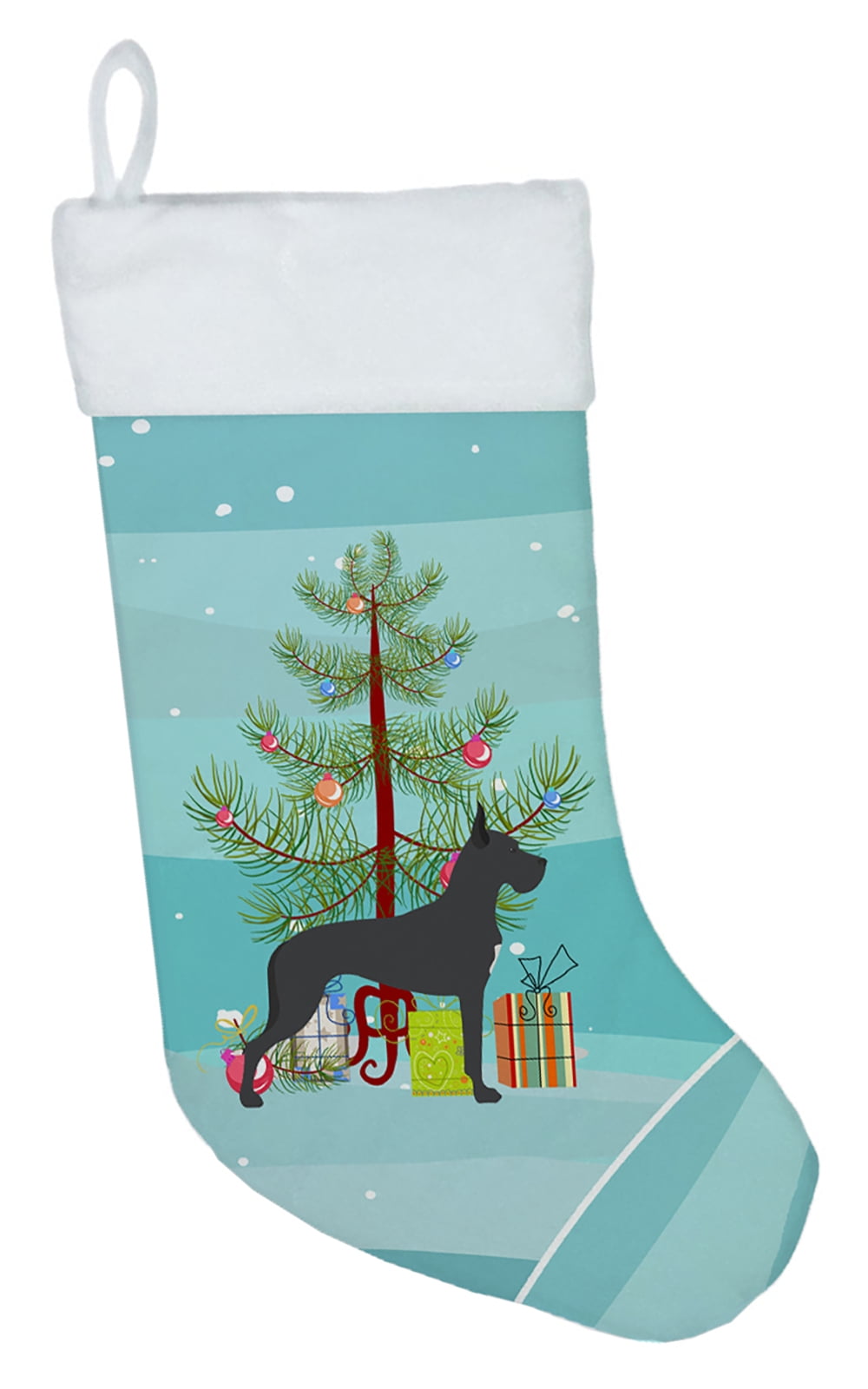 BB2993CS Great Dane Merry Christmas Tree Christmas Stocking