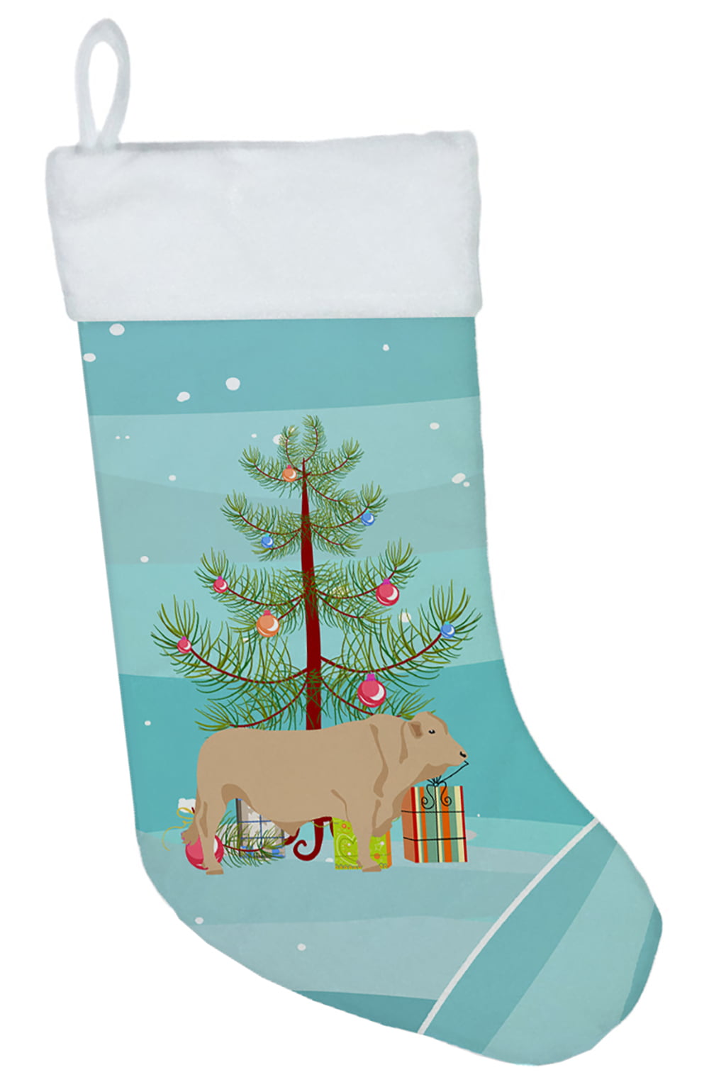 Charolais Cow Christmas Christmas Stocking