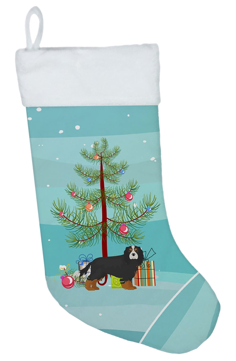 Cavalier King Charles Spaniel Tricolor Christmas Tree Christmas Stocking