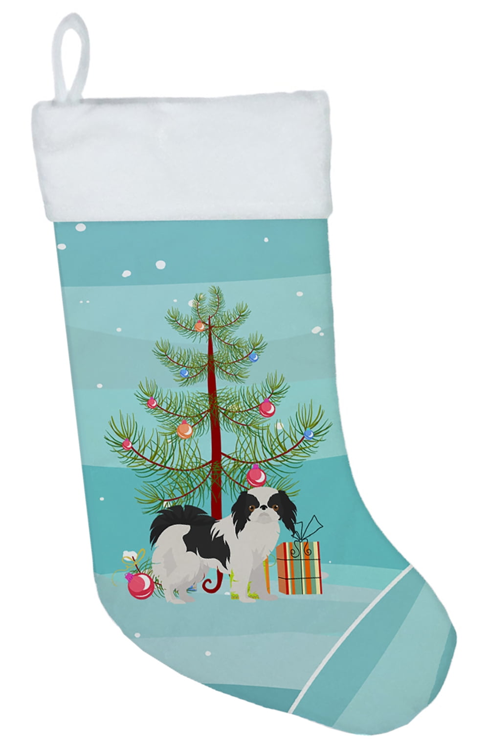 Japanese Chin Christmas Tree Christmas Stocking