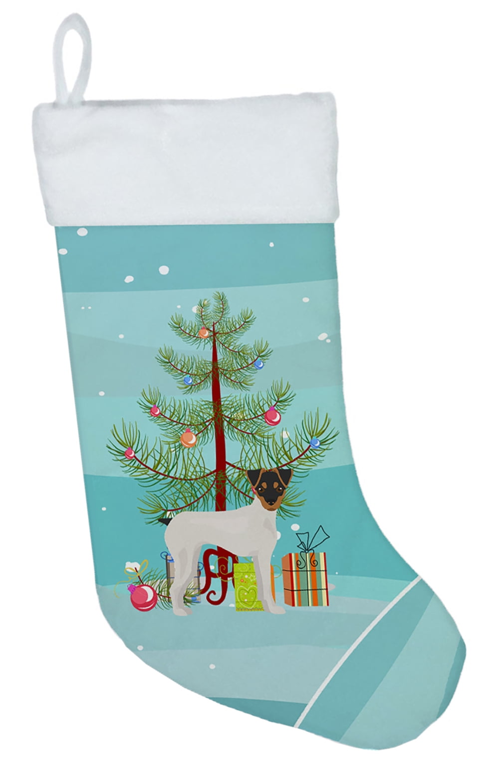 Japanese Terrier Christmas Tree Christmas Stocking