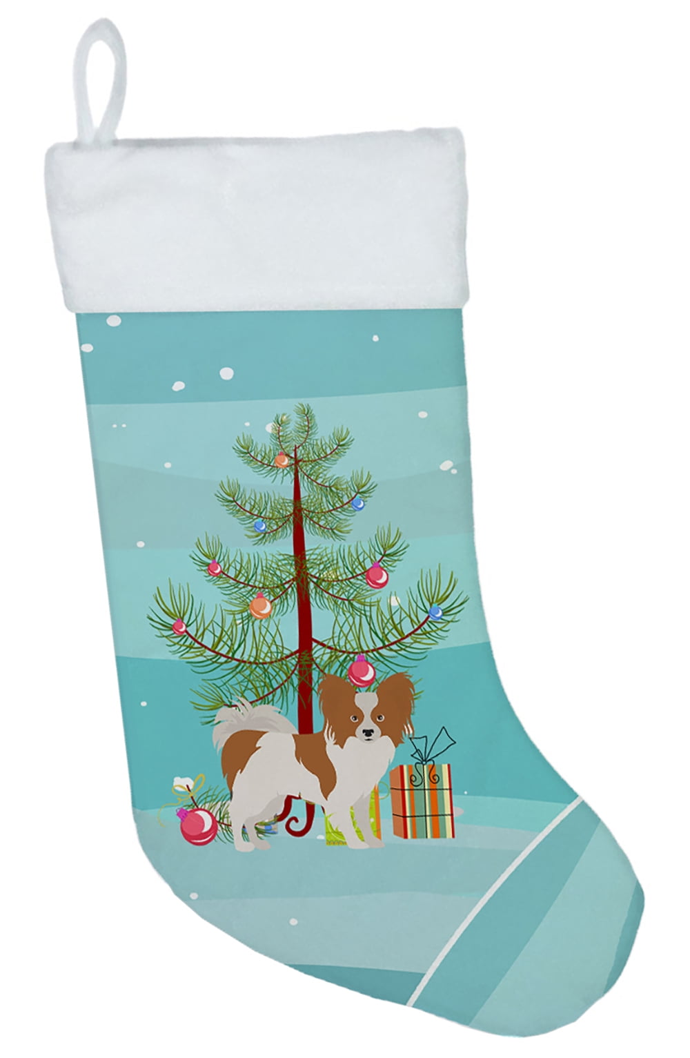 CK3476CS Papillon Christmas Tree Christmas Stocking