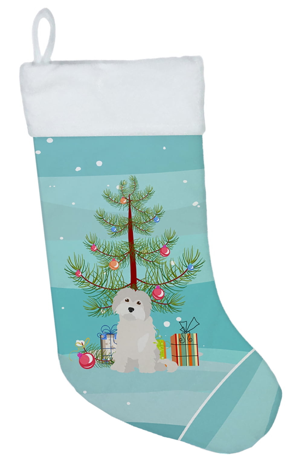 Maltese No.2 Christmas Tree Christmas Stocking
