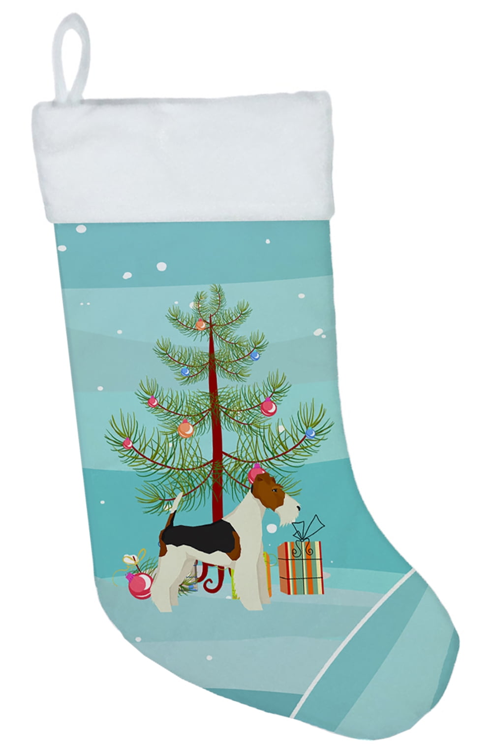 Fox Terrier Christmas Tree Christmas Stocking