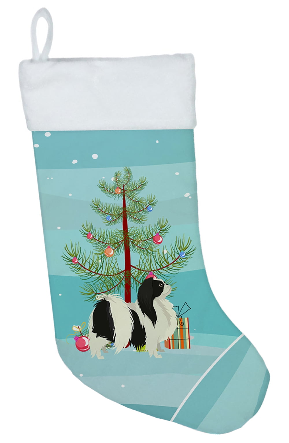 Japanese Chin Christmas Tree Christmas Stocking