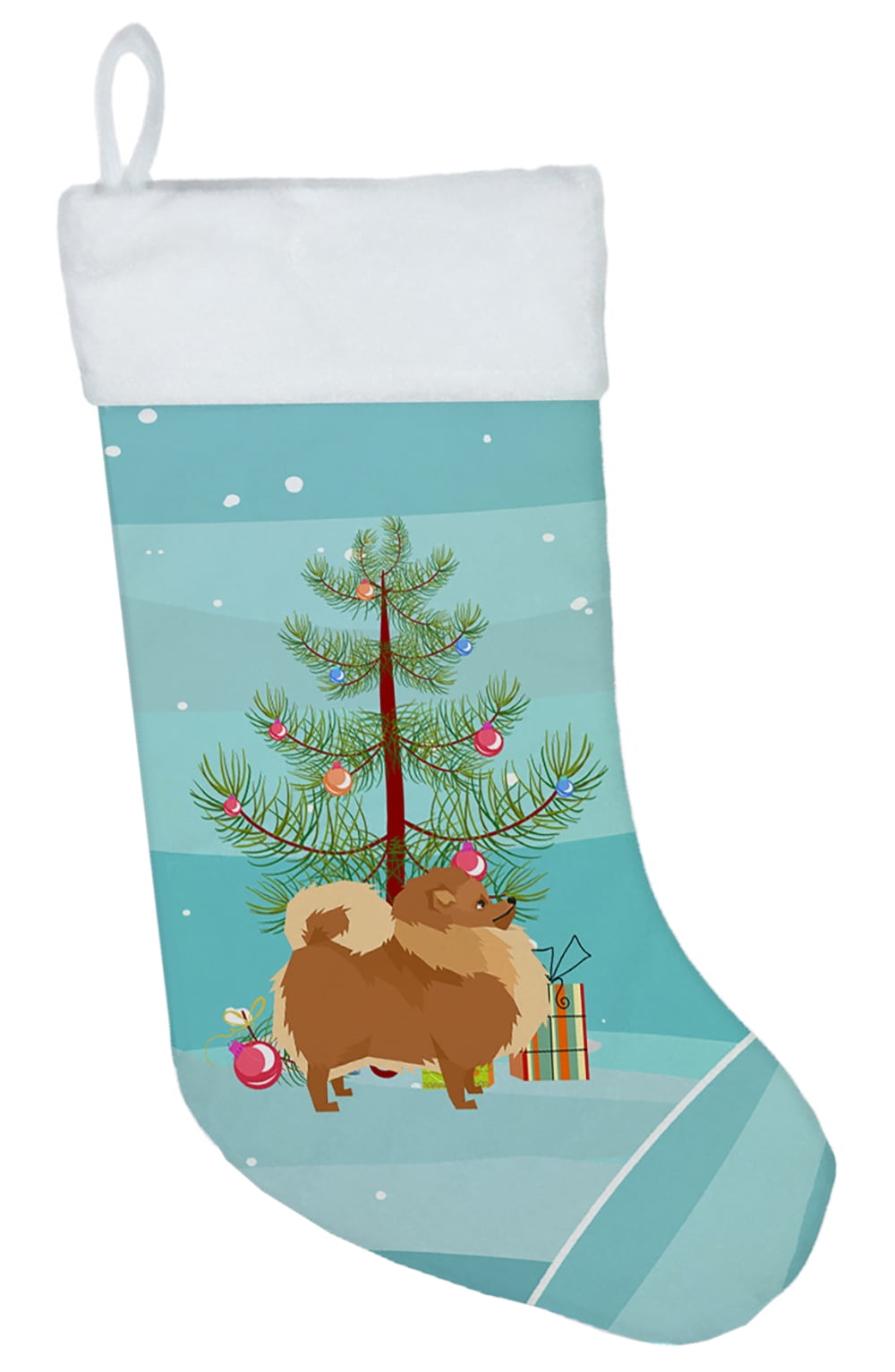 Pomeranian Christmas Tree Christmas Stocking