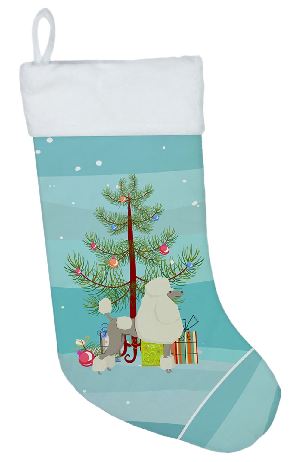 CK3556CS Poodle Christmas Tree Christmas Stocking