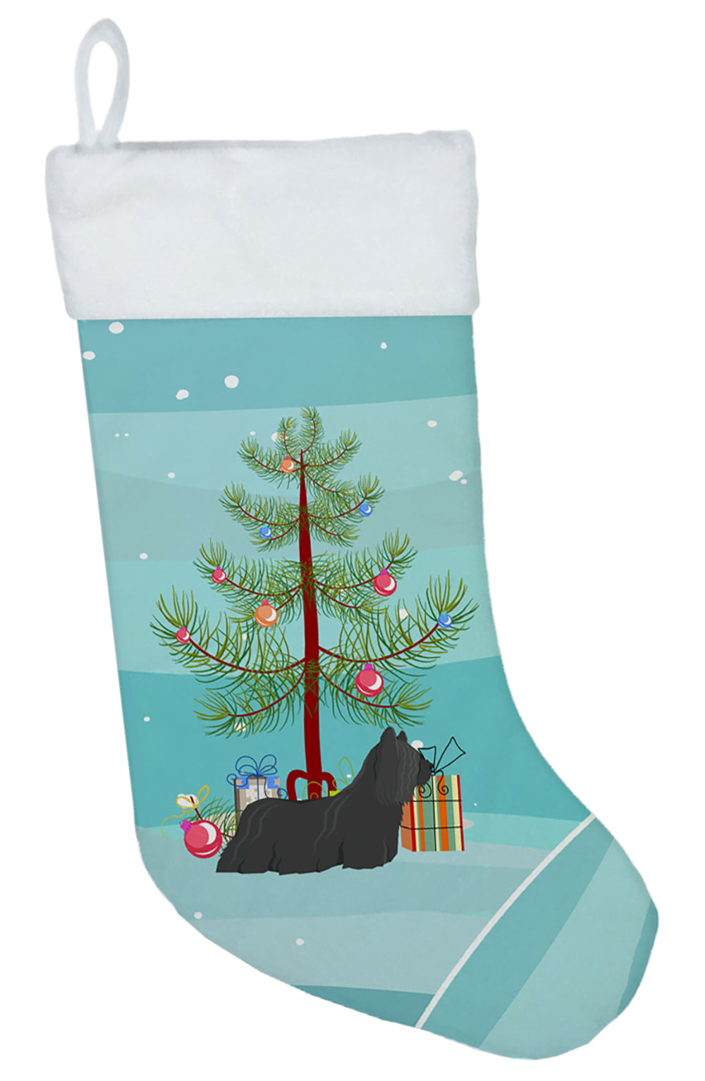 CK3564CS Skye Terrier Christmas Tree Christmas Stocking