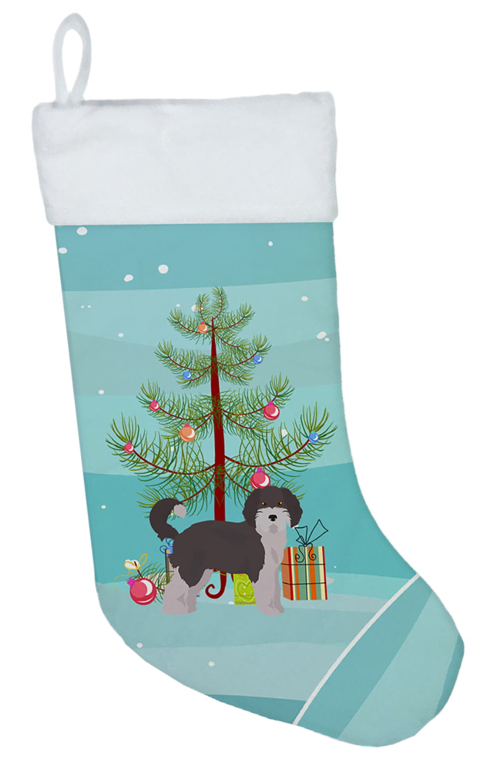 Aussiedoodle No.1 Christmas Tree Christmas Stocking