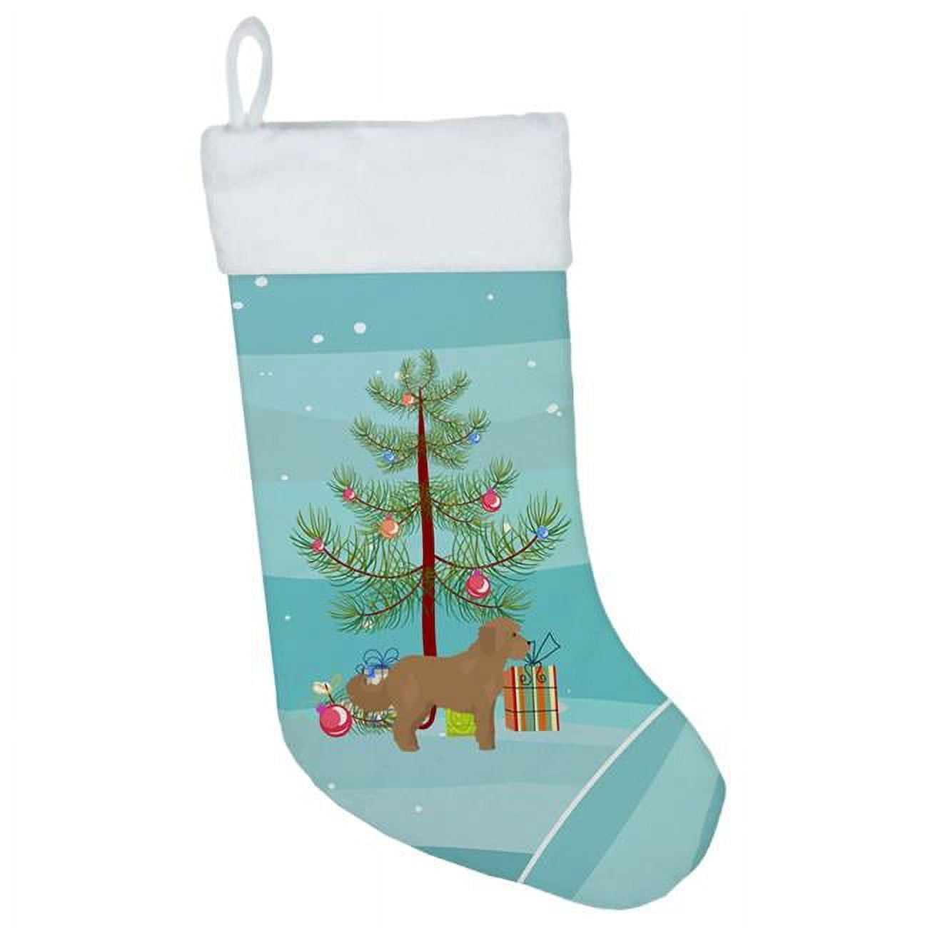 CK3822CS Tan Cockapoo Christmas Tree Christmas Stocking