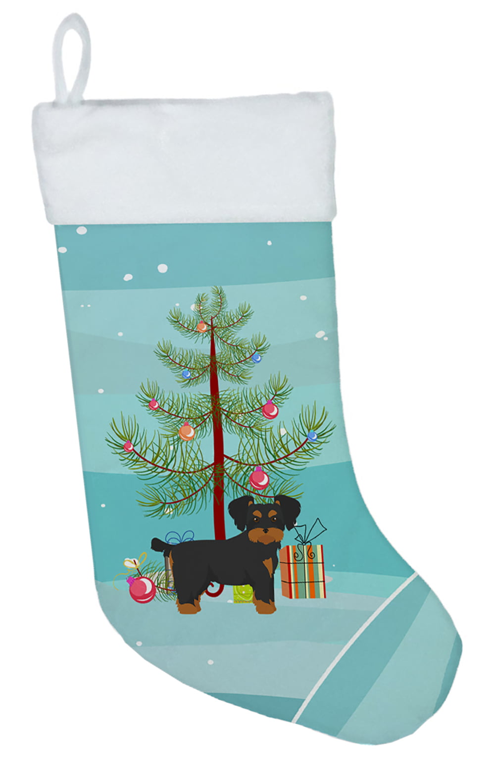 Morkie Christmas Tree Christmas Stocking