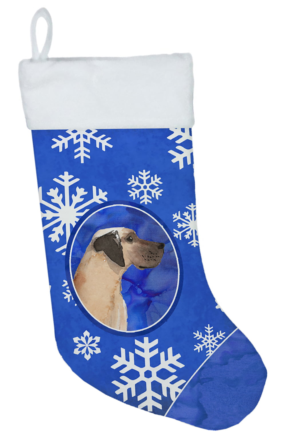 Winter Snowflakes Great Dane Christmas Stocking