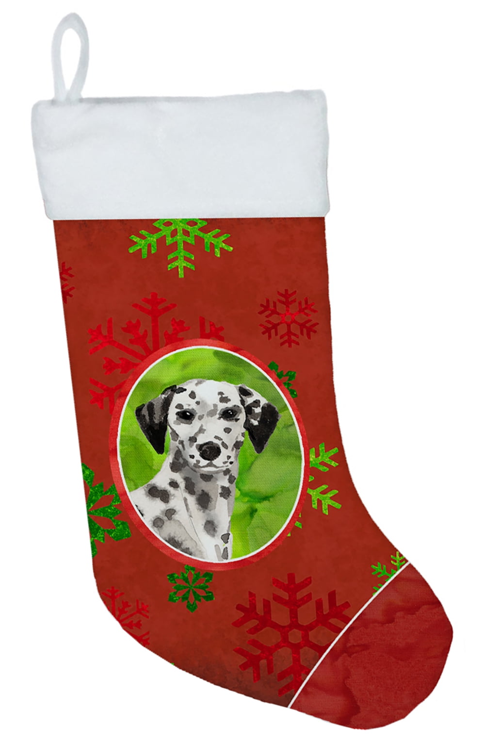 Christmas Snowflakes Dalmatian Christmas Stocking