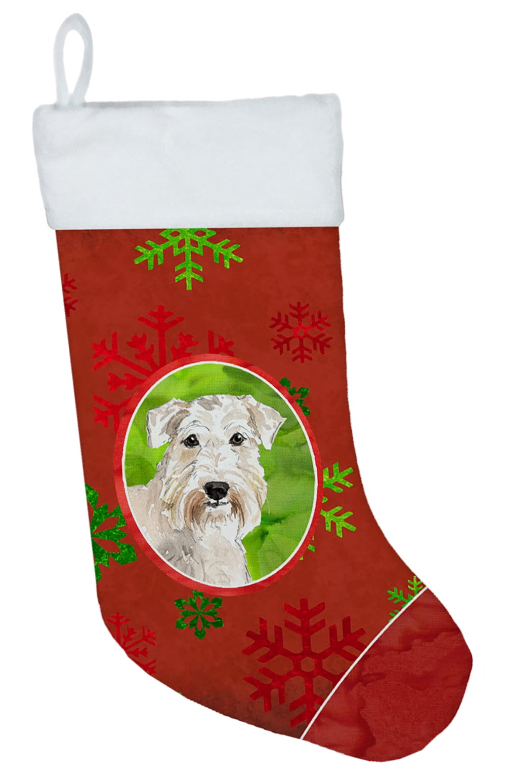 Christmas Snowflakes Wheaten Terrier Christmas Stocking
