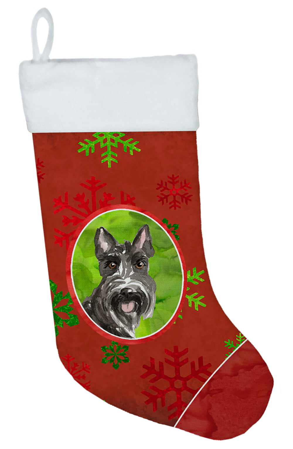 Christmas Snowflakes Scottish Terrier Christmas Stocking