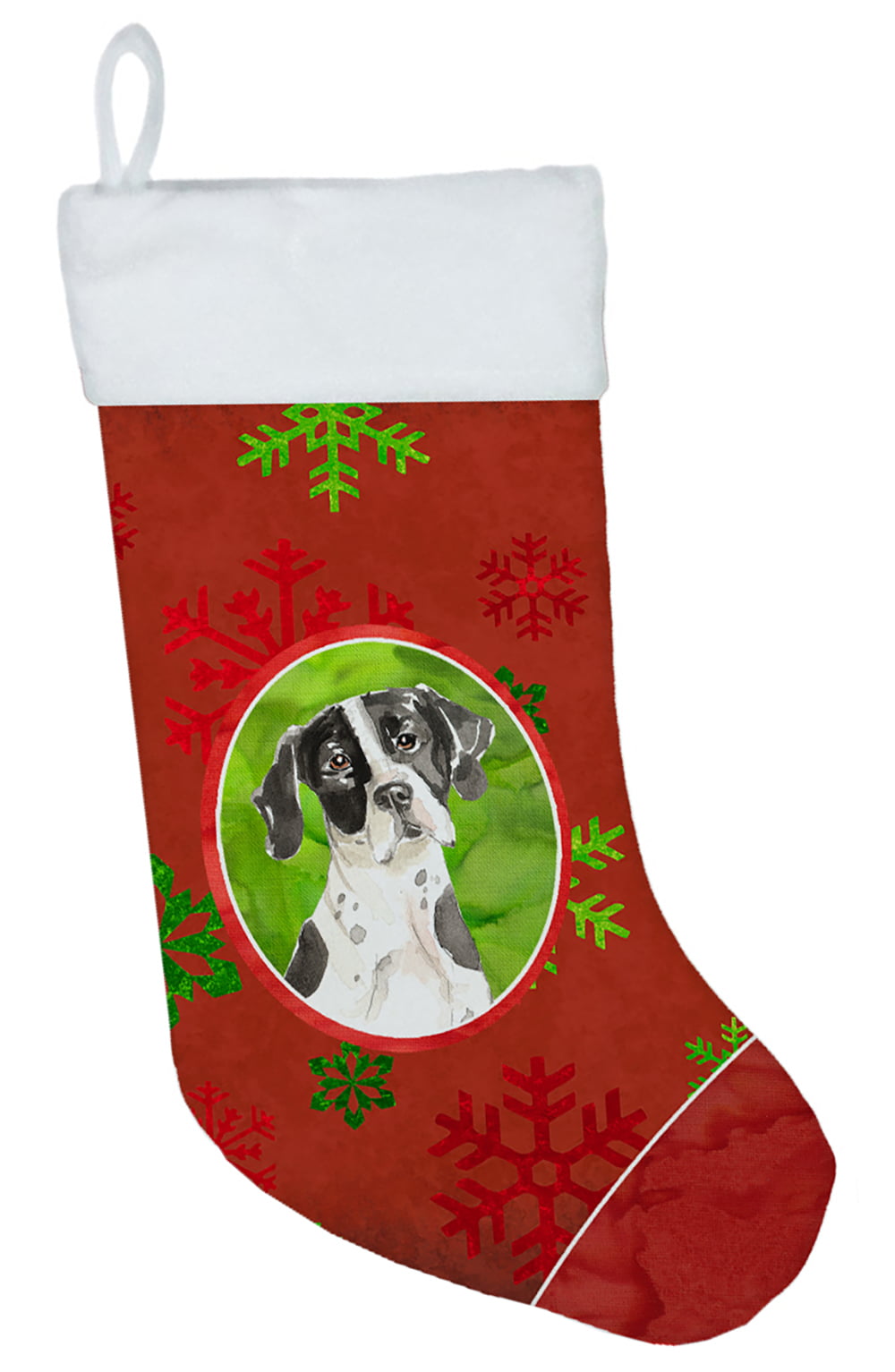 Christmas Snowflakes English Pointer Christmas Stocking