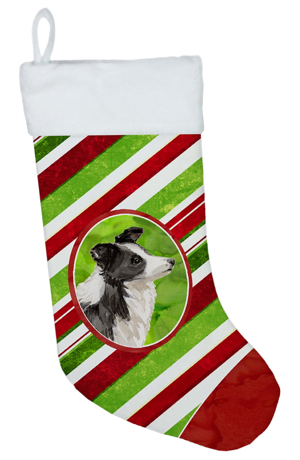 Christmas Snowflakes Border Collie Christmas Stocking